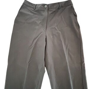 Braemar Stretch Black Wool Dress Pants 4P Petite Made in Canada